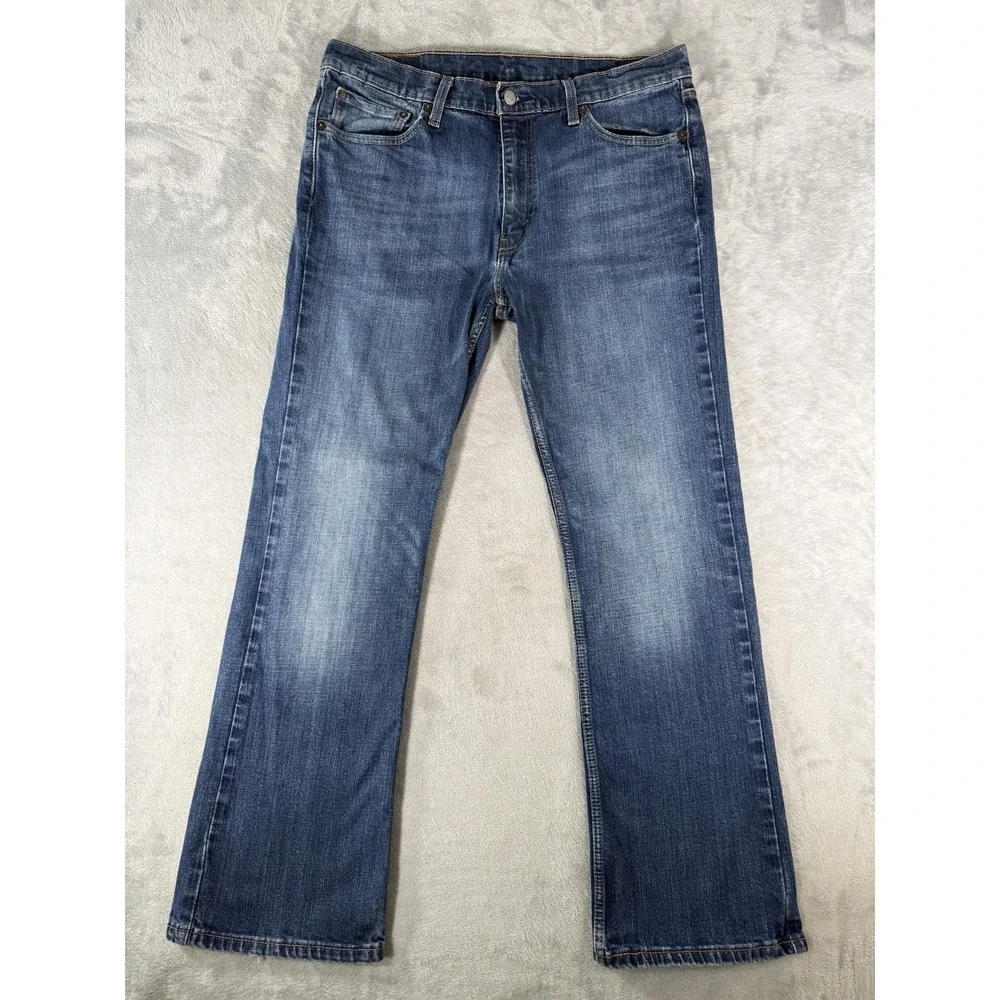 Levis 527 Jeans Men's 36x32 Blue Denim Bootcut Western