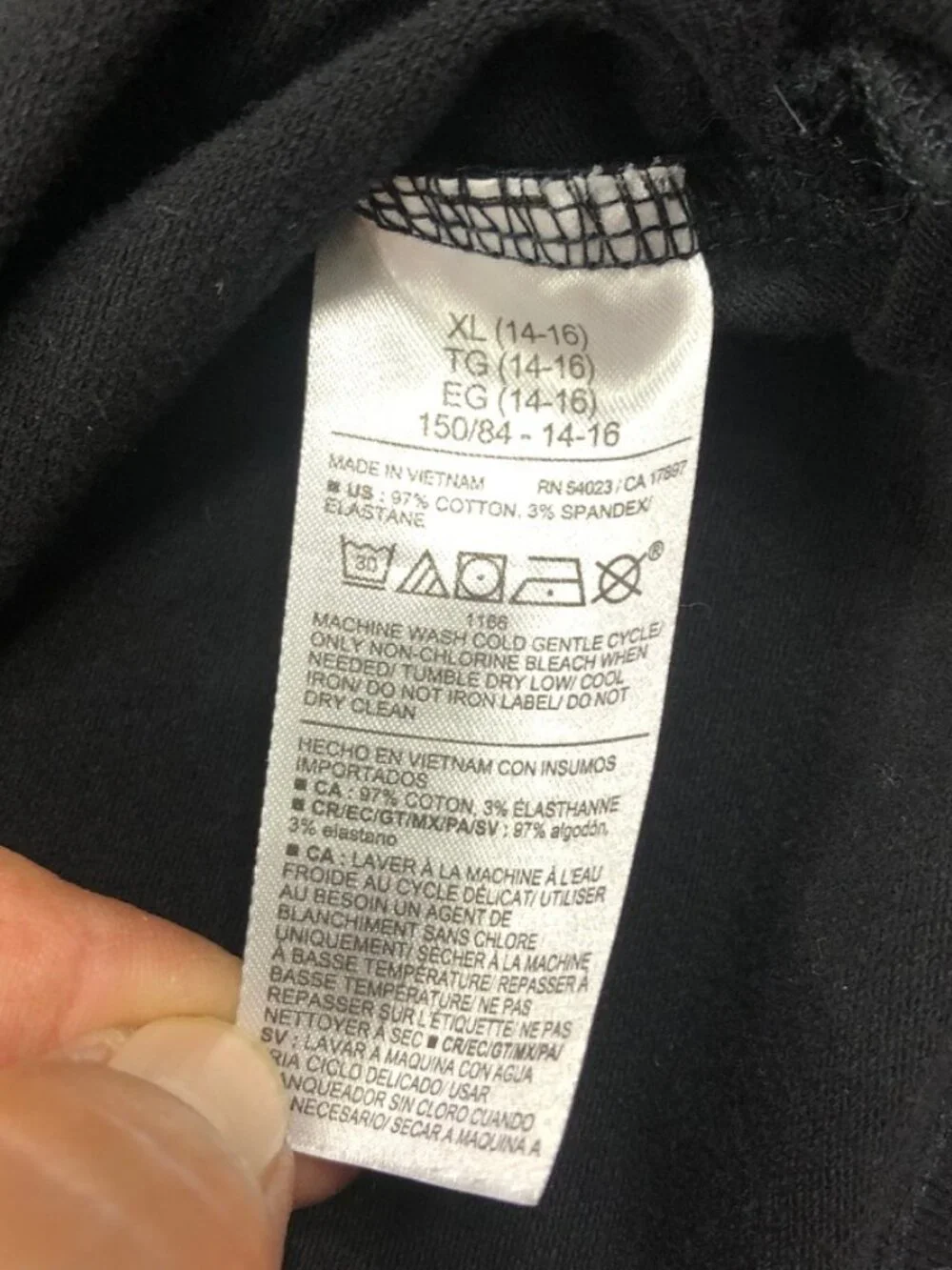 4/$15 Old Navy Polo Shirt Girl XL 14-16 Black Classic School Preppy