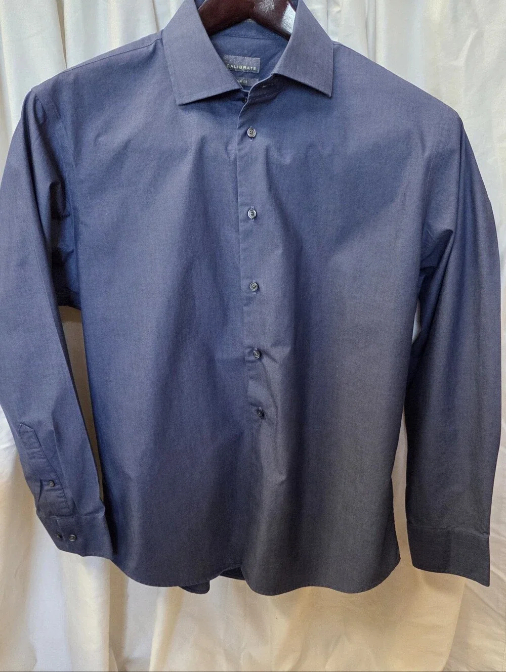 Calibrate Men's Navy Dress Shirt