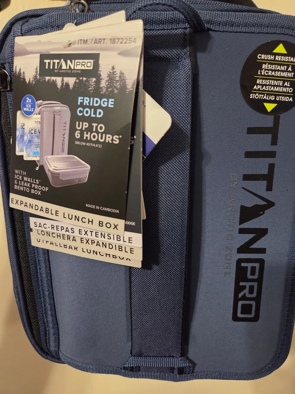 Titan Pro Blue Hard Lunch Case
