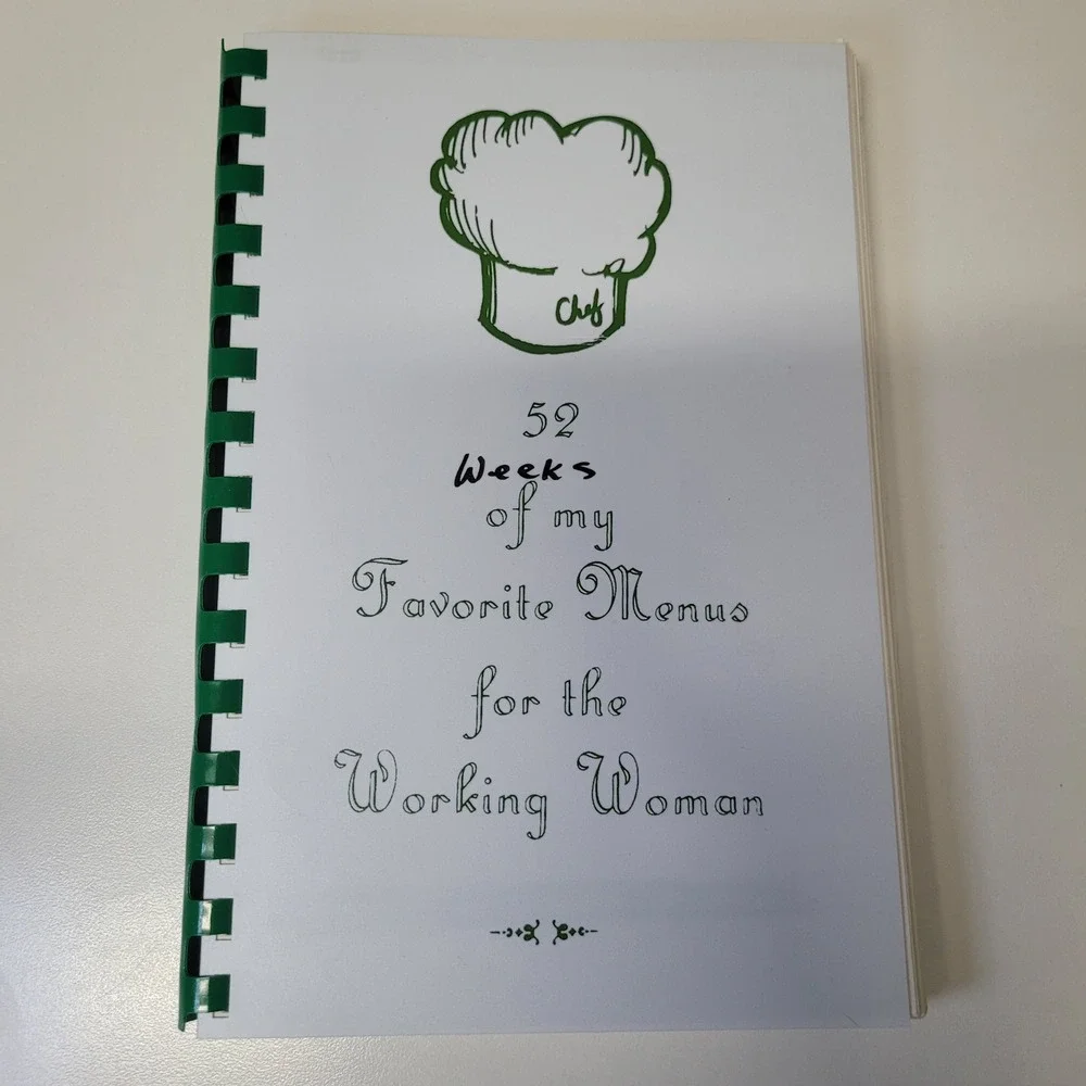 Vintage 52 Weeks of Favorite Menus for the Working‎ Woman Cookbook Recipe Binder