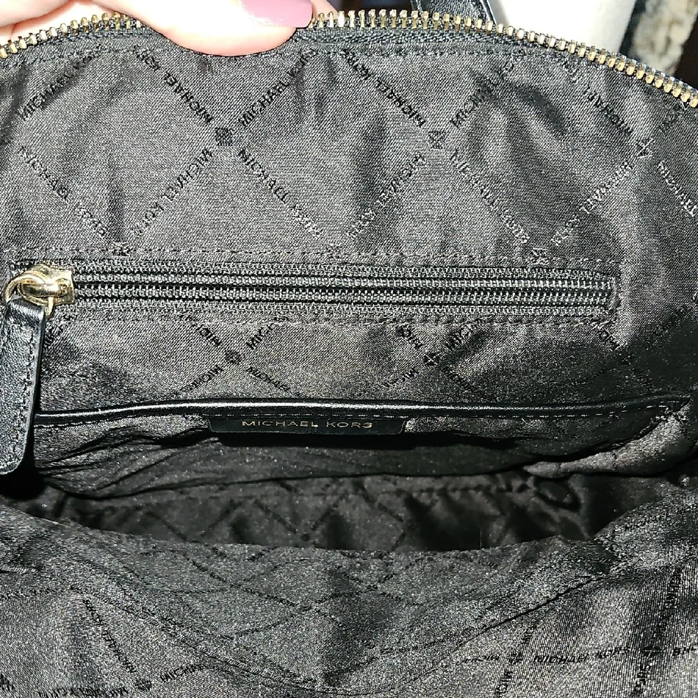 Michael Kors Dallas Black Pebble Leather Backpack