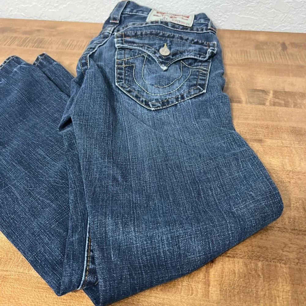 Vintage‎ True Religion World Tour Men's Jeans Billy Row 28 Seat 34 USA