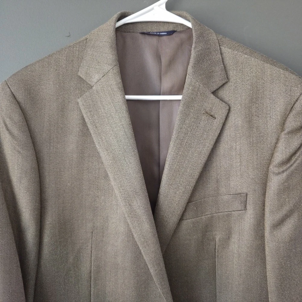Ralph by Ralph Lauren Men's 42R Wool and Silk Brown Sport Coat Blazer‎ Jacket