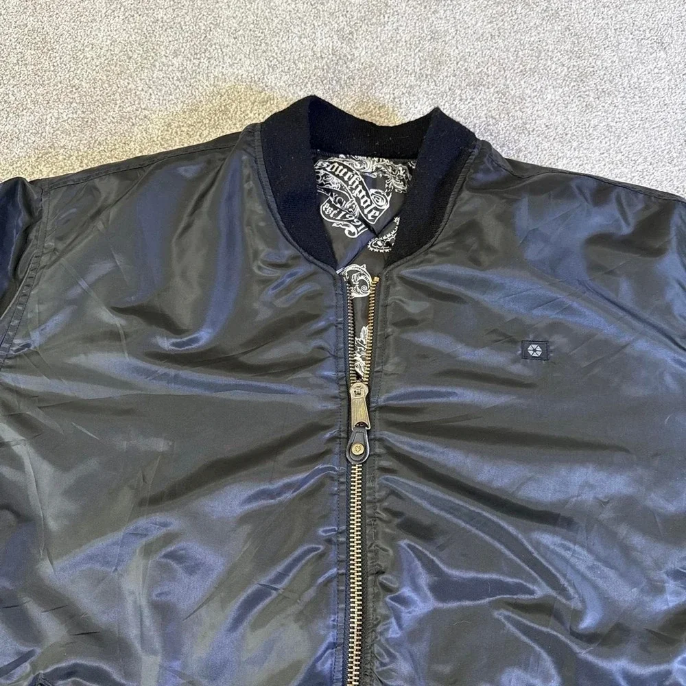 Vintage South Pole Reversible Bomber Jacket Full Zip 3X Streetwear