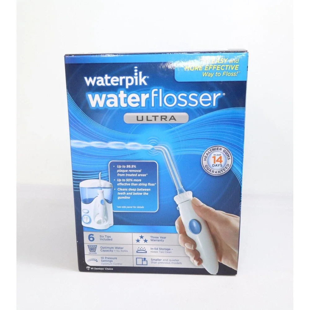 New Waterpik Ultra Dental Water Flosser Jet WP 100W Easy Floss 6 Tips 10 Setting