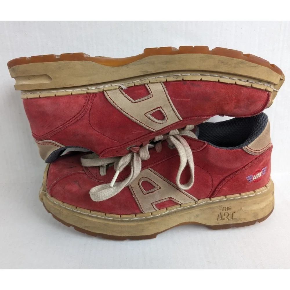The Art‎ Company Shoes Mens 8 Vintage Y2K Double Air System Red Leather Libertad