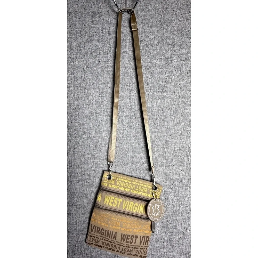 West Virginia Small Cross Body Fabric‎ Bag Purse Robin Ruth 5x7
