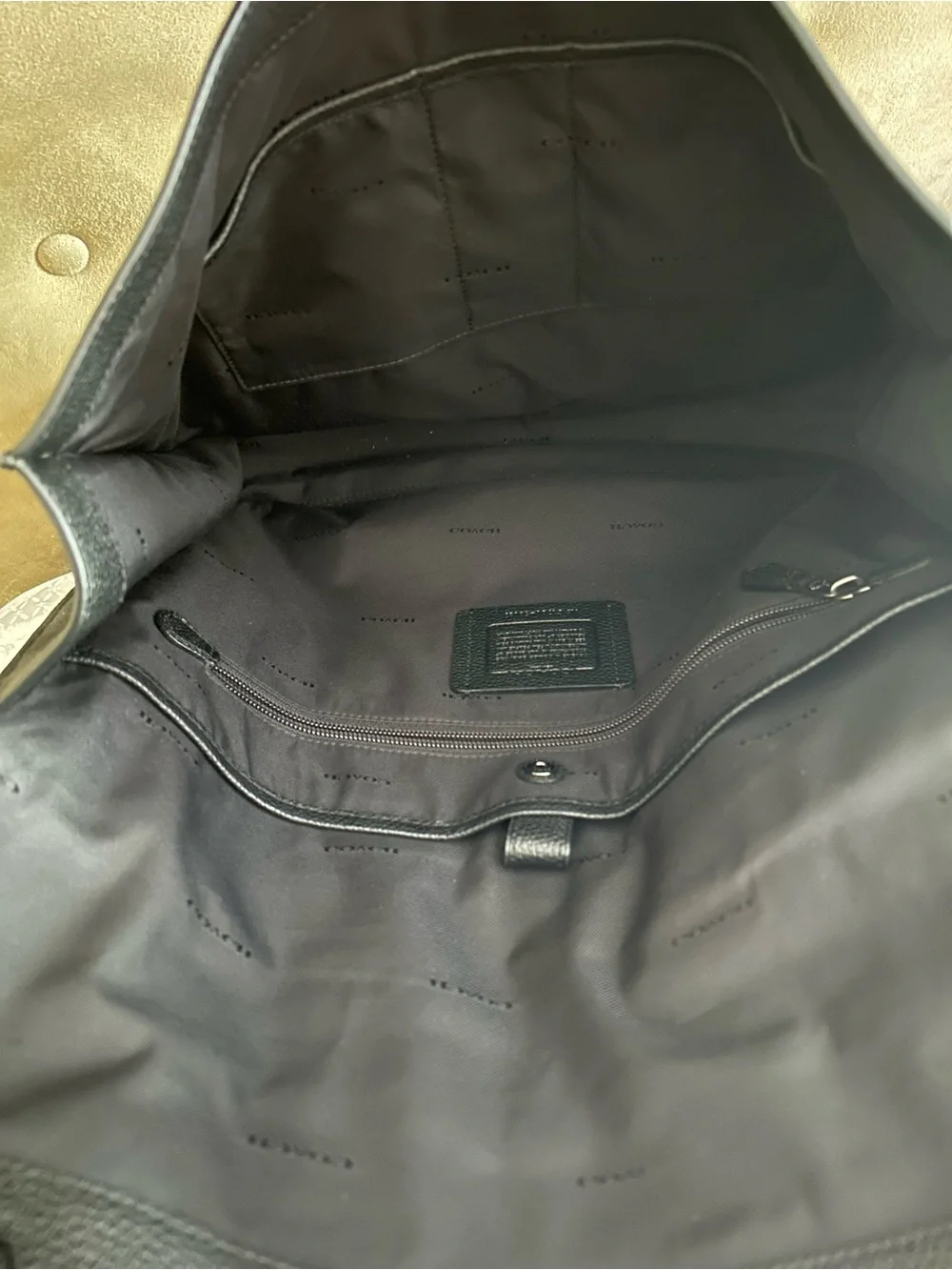 Coach black pebble