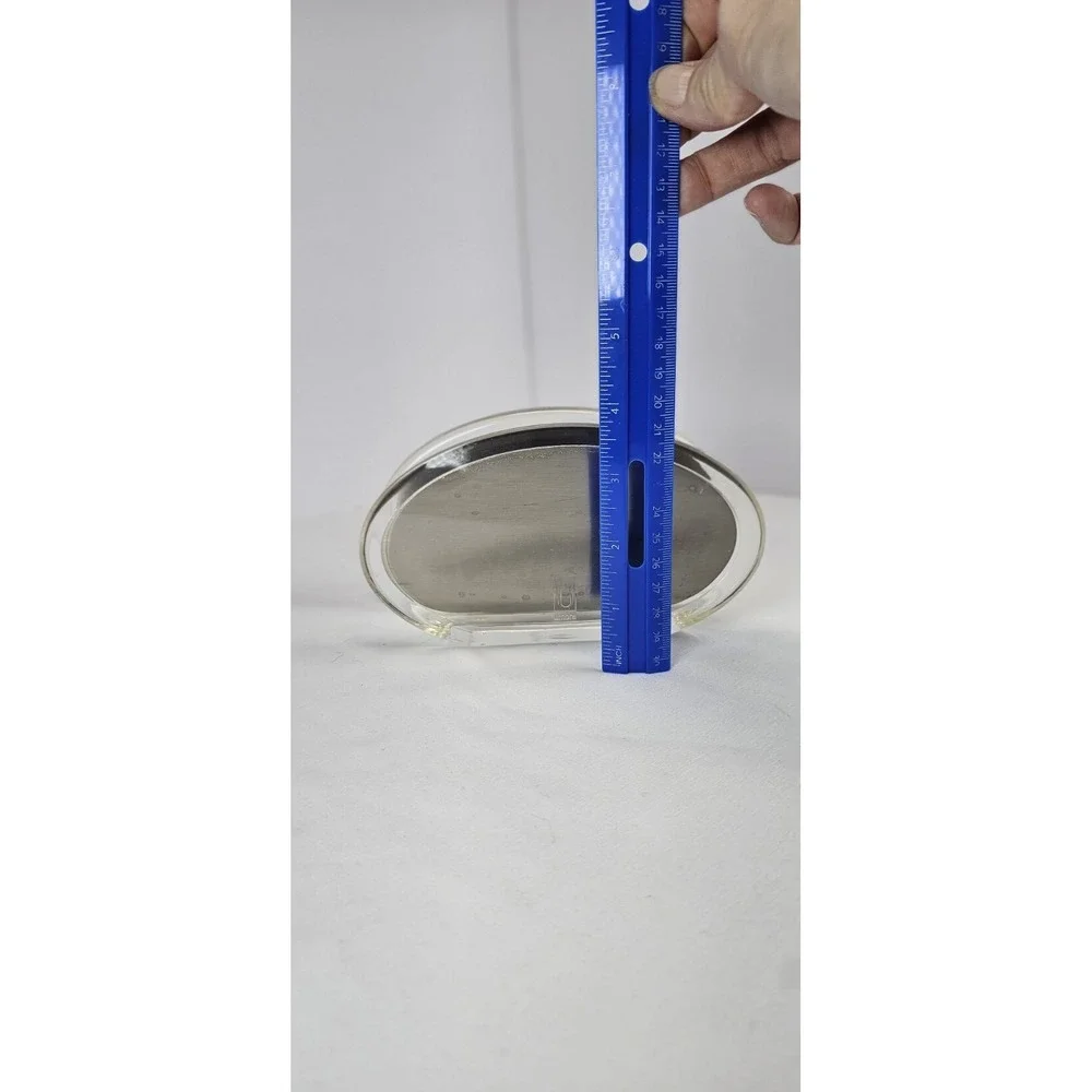 Umbra Acrylic Stainless Steel‎ Napkin Letter Holder Modern Clear Lucite Metal