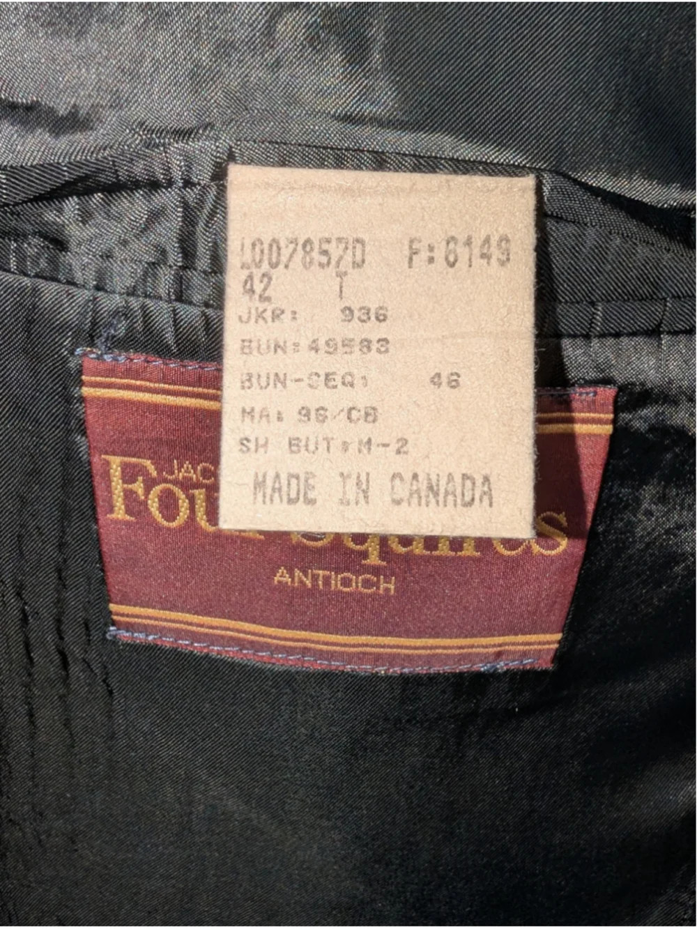 Franco Tassi Gray Double-Breasted Sport Coat 42L, Mens