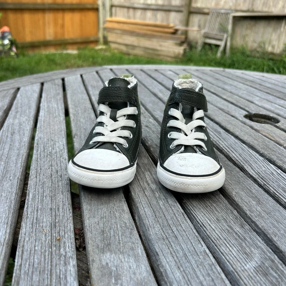 CHUCK TAYLOR ALL STAR 1V HIGH TD 'UTILITY GREEN' size‎ 8 kids