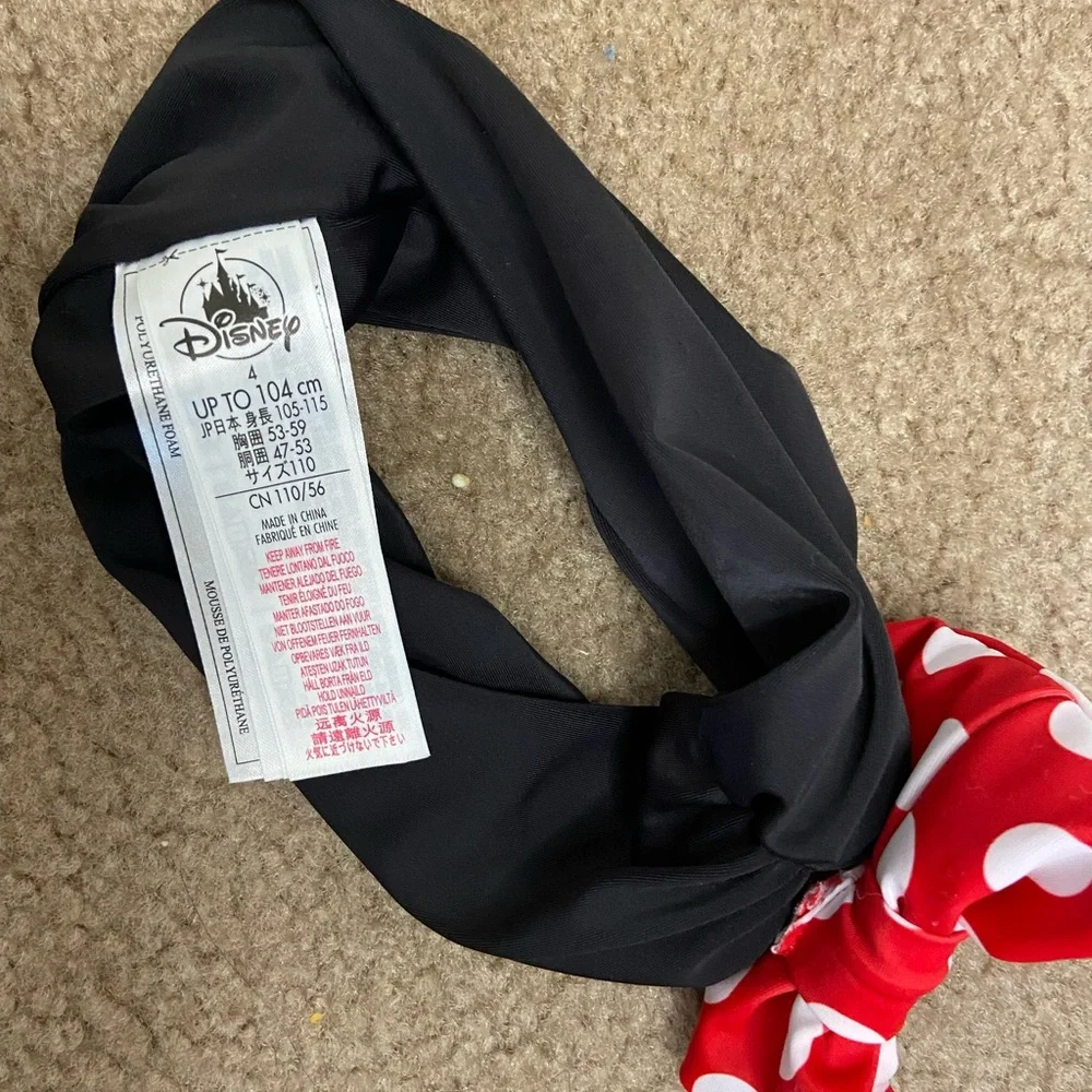 ✨Minnie Mouse Headband Original Disney Red and White Bow with Black Head…