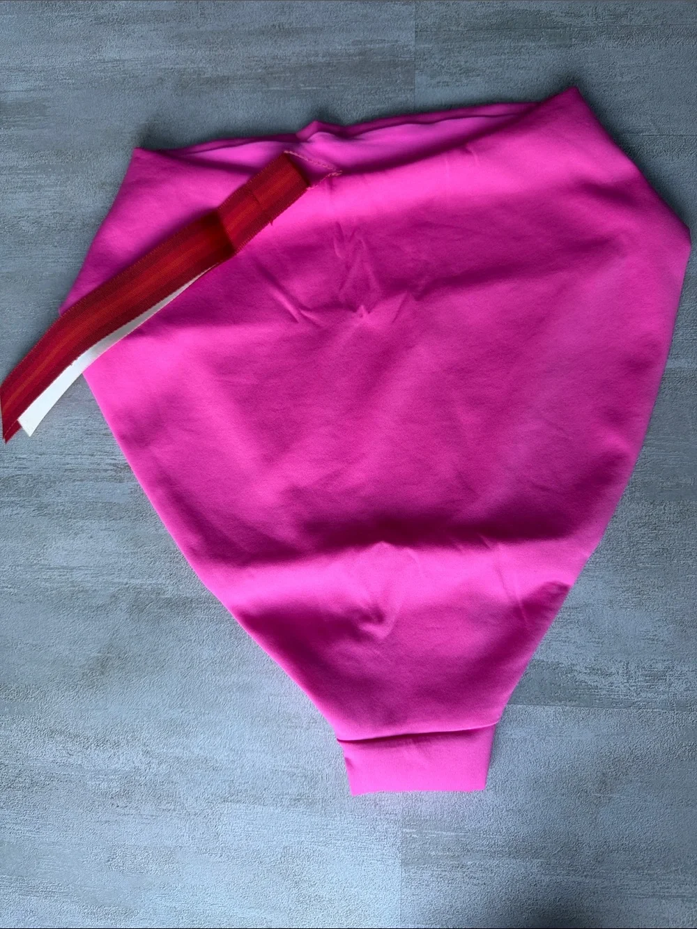 LEFT ON FRIDAY Hi Hi High Waist Bikini Bottoms Shock Pink NWT $110