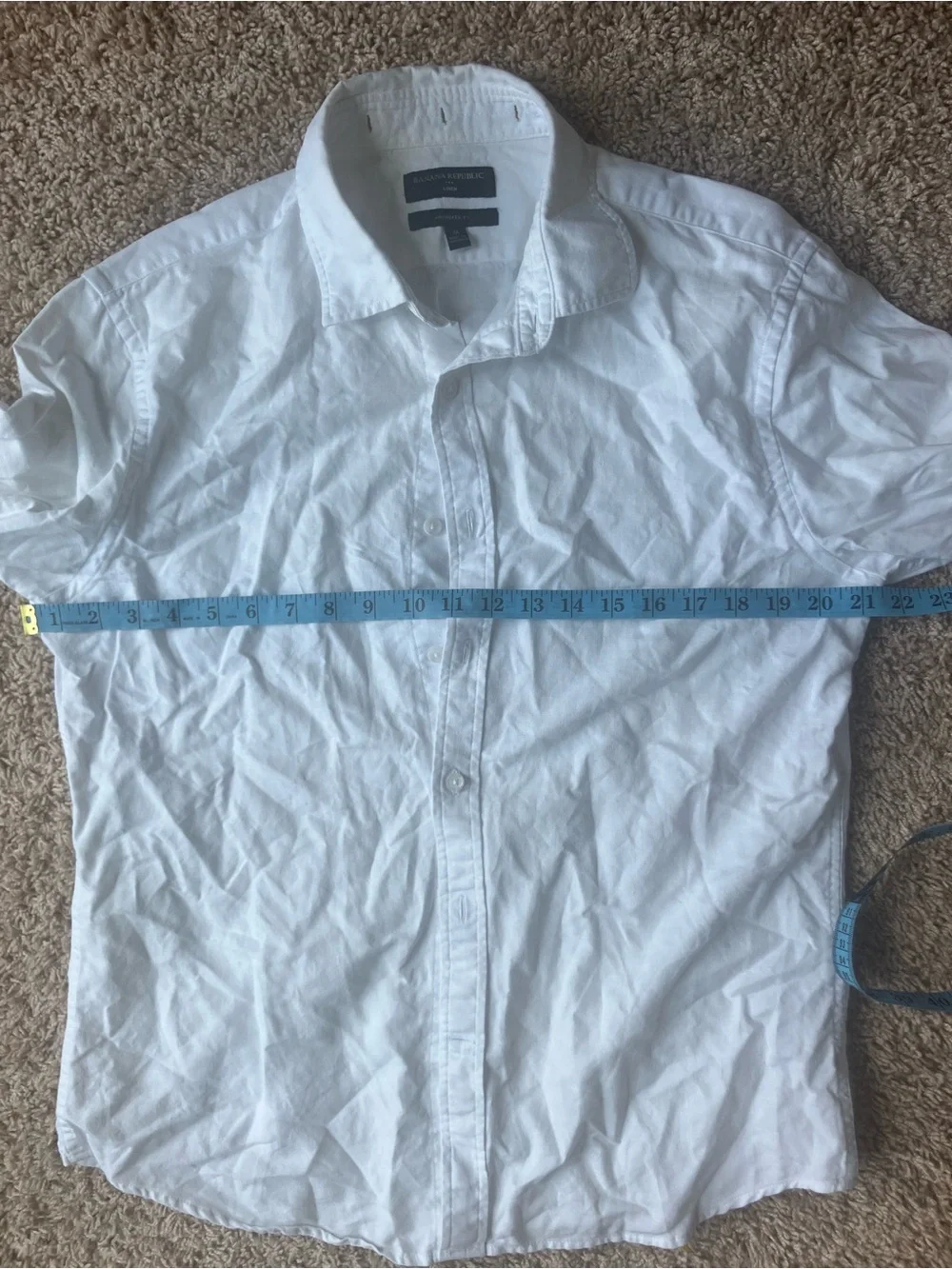 Banana Republic white linen