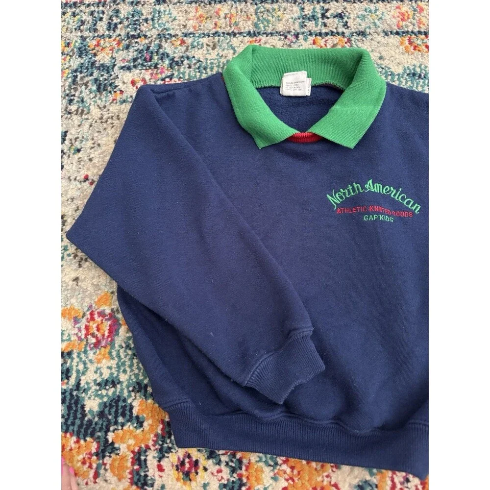 Vintage 90s GAP North American Athletic Knited Good Sweater Sz XS
