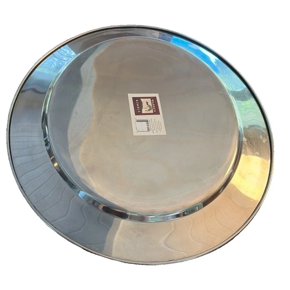 Vintage Colonial Warren Kimble Silverplate Oval Patriotic Serving Platter Tray