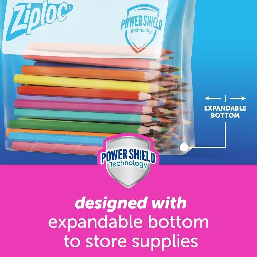 Ziploc slider storage