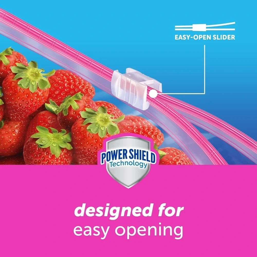 Ziploc slider storage