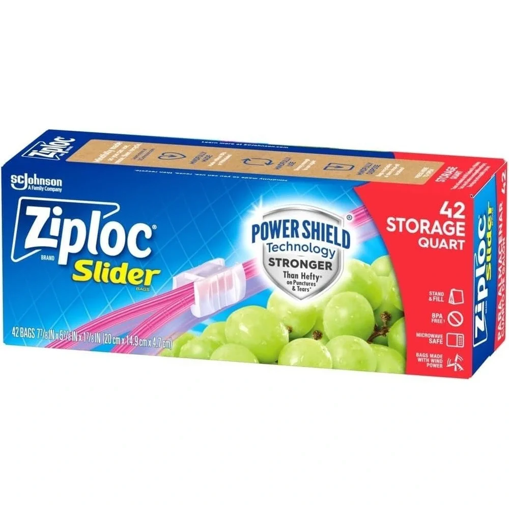 Ziploc slider storage