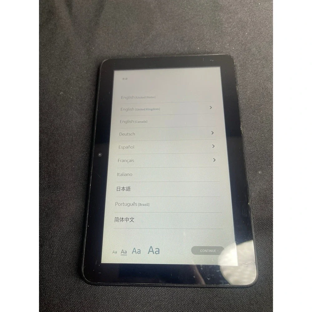 Amazon Fire 7 Tablet 12th Generation Black Model P8AT8Z with Charger Bundle
