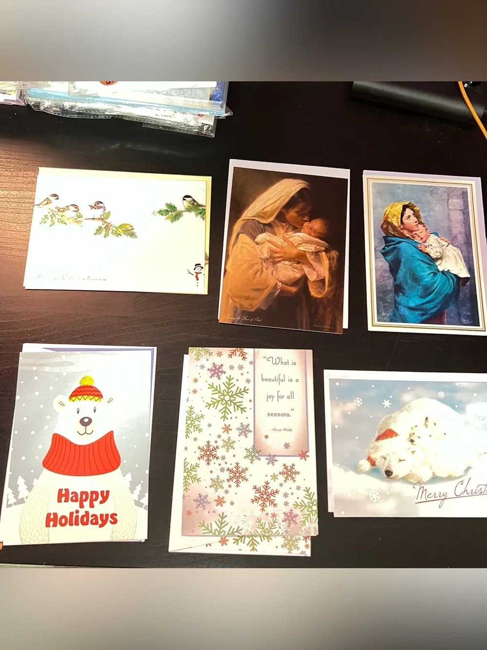 10  Vintage Assorted Christmas Cards Lot