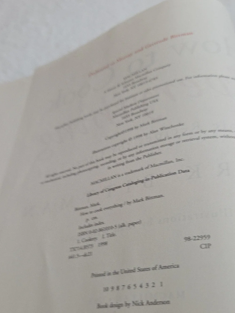 HOW TO COOK EVERYTHING COOKBOOK