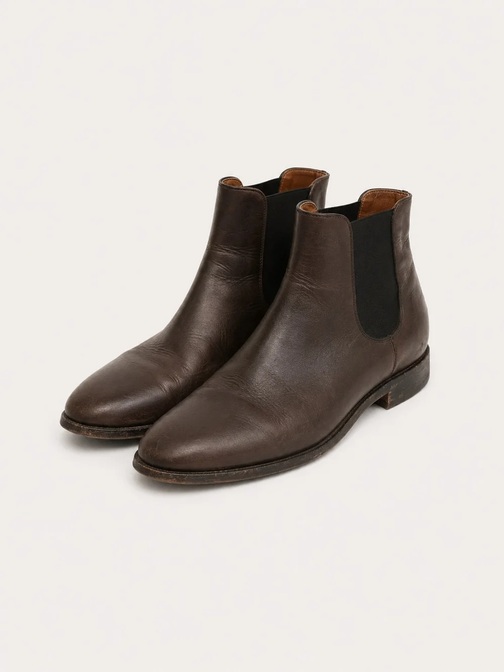 Cole Haan Men's Dark Brown Leather Chukka Chelsea Boots