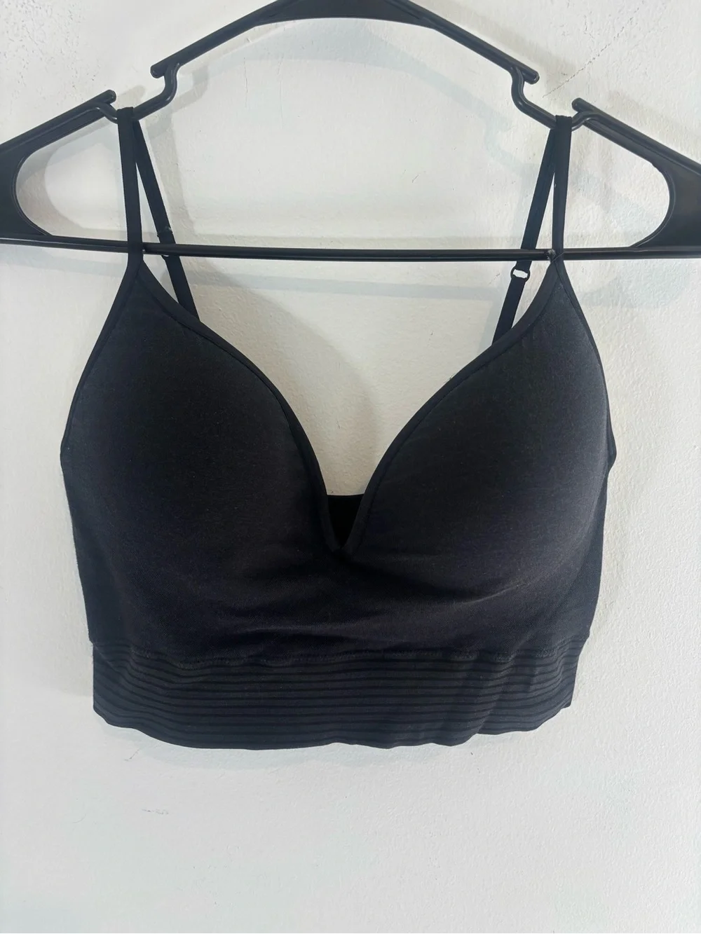 Jockey Women’s XL Adjustable Straps Padded Light Black Sport Bra Athletic