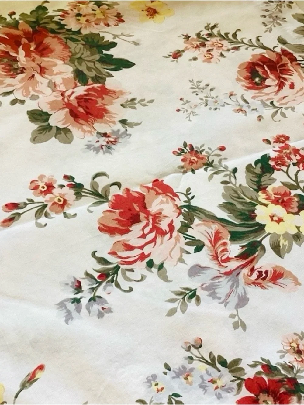 VINTAGE Ralph Lauren PETTICOAT Floral Shower Curtain 72