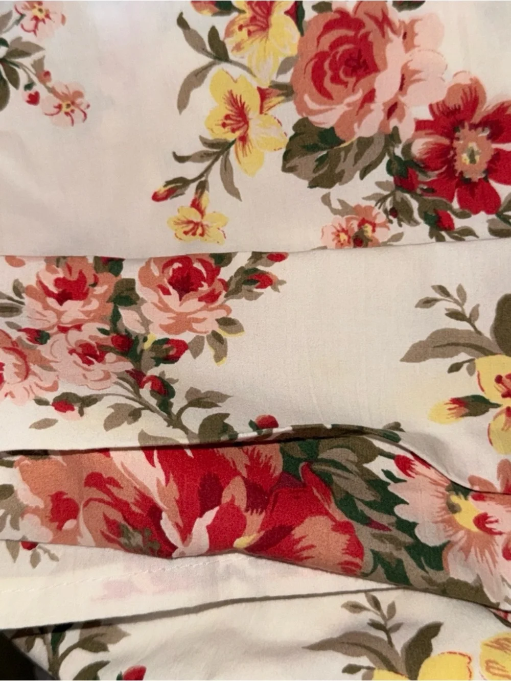 VINTAGE Ralph Lauren PETTICOAT Floral Shower Curtain 72