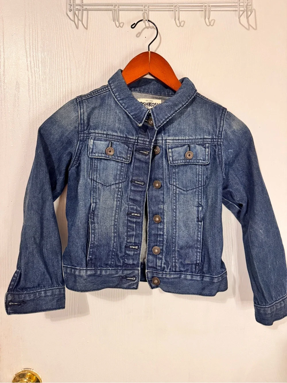 OshKosh B'gosh Girls Blue Denim Button-Up Jacket