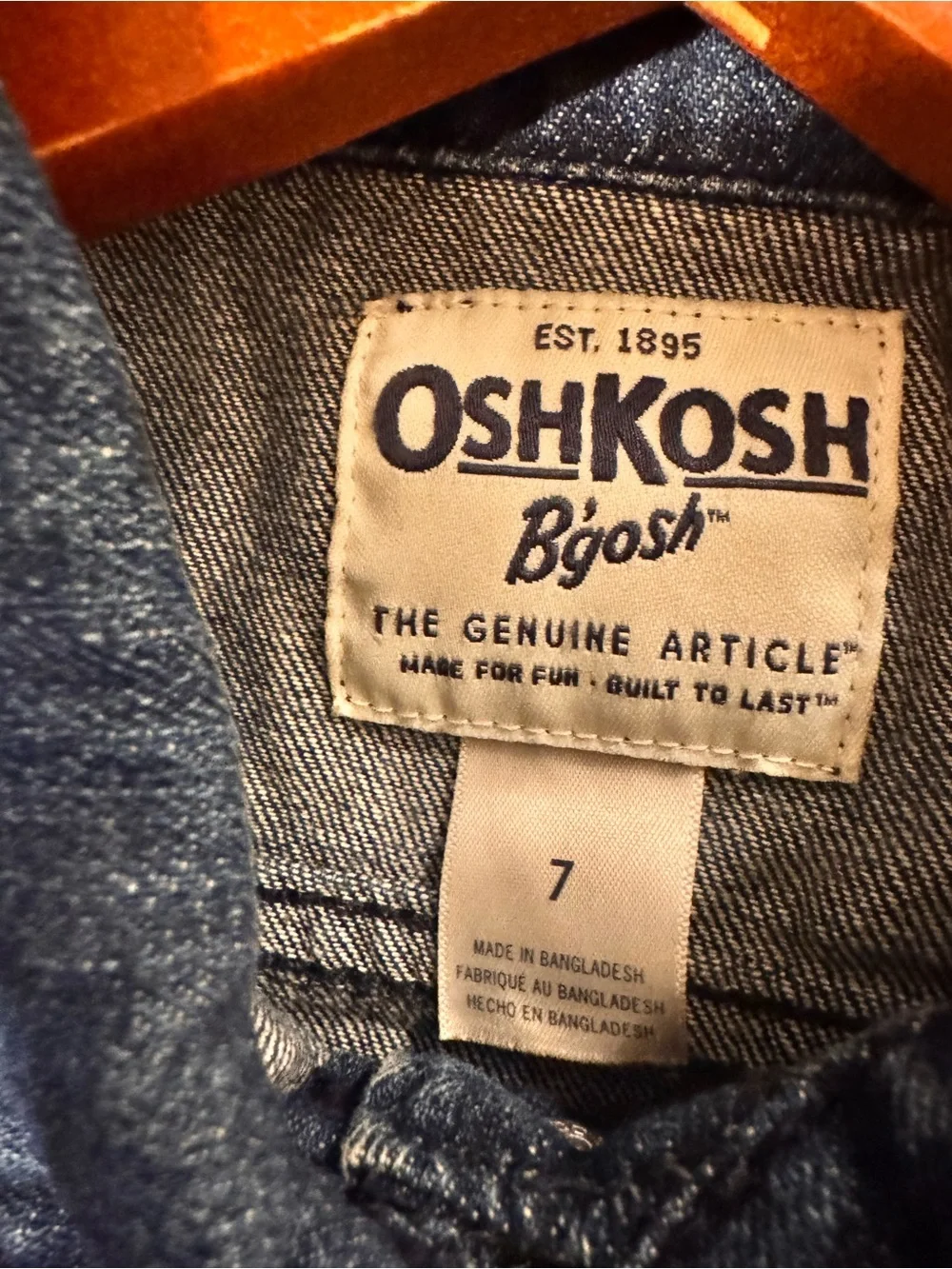 OshKosh Bgosh classic wash denim