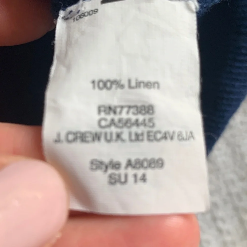 J. Crew 100% linen