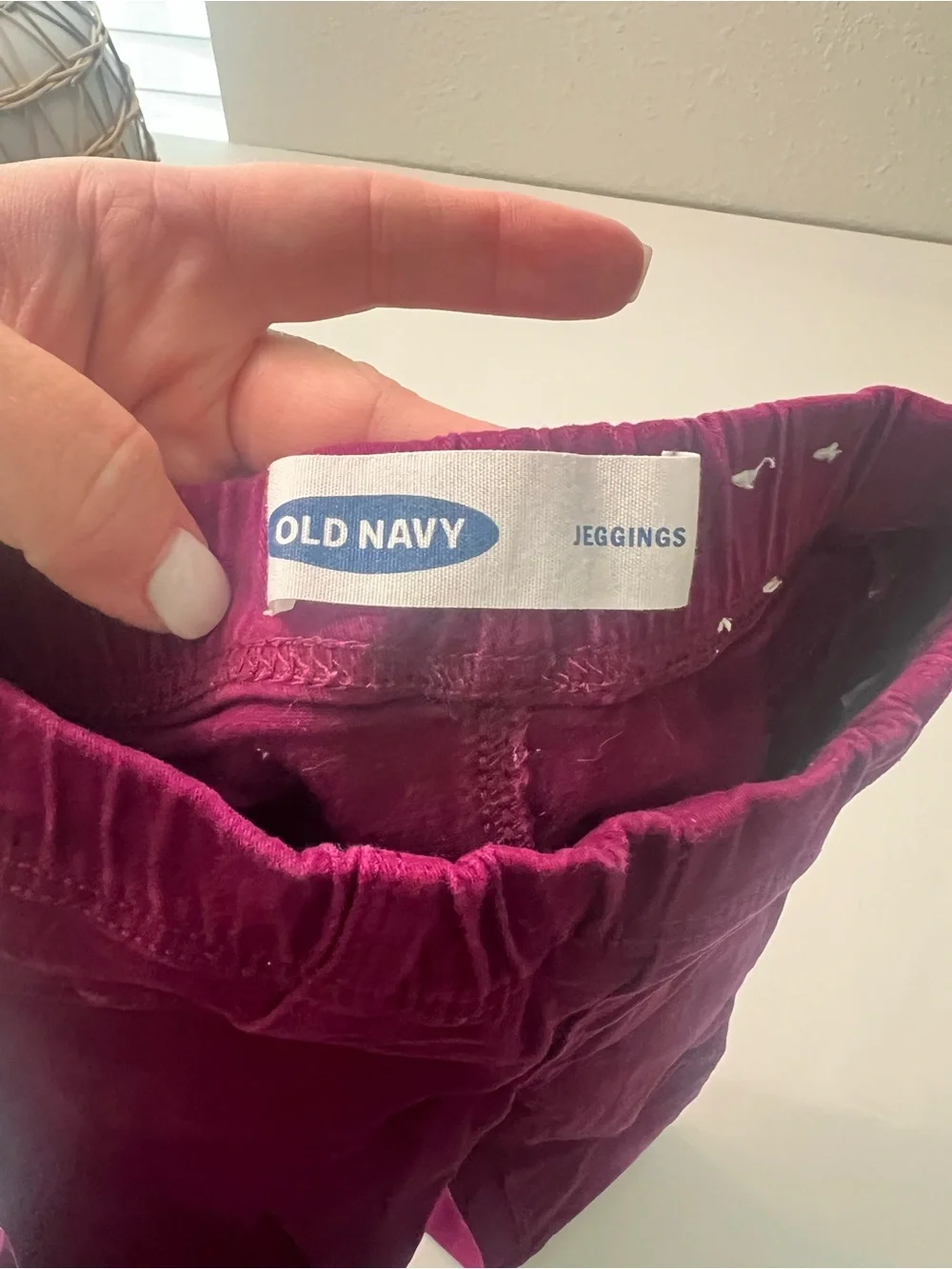 Girls 3T Old Navy burgundy/Wine colored jeggings