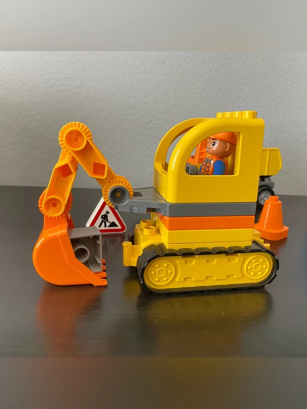 Lego truck cone recycling