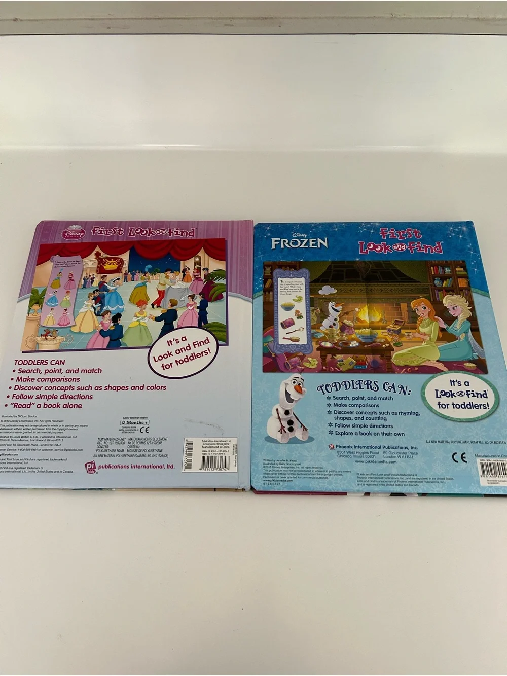 Disney Princess Magic & Frozen Look and Find Books
