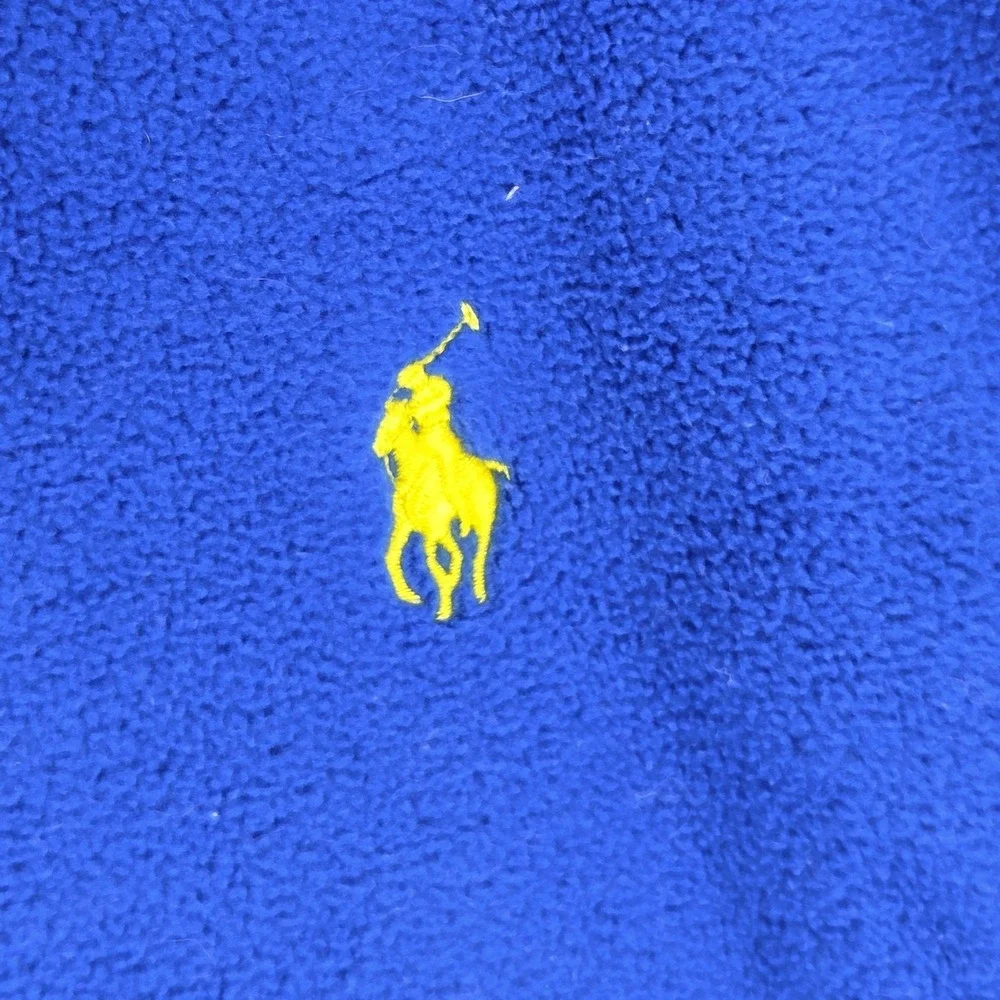 Polo Ralph Lauren Vest Mens XL Blue Fleece Full Zip Performance Outdoor