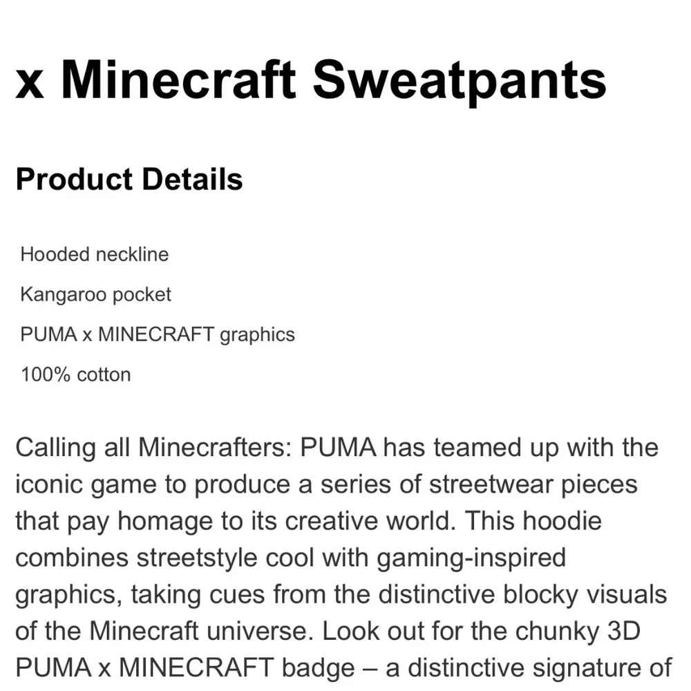 Puma pants perfect minecraft