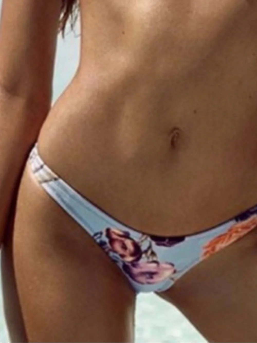 Triangl Delilah Neoprene Baby Blue Floral Bikini Set S