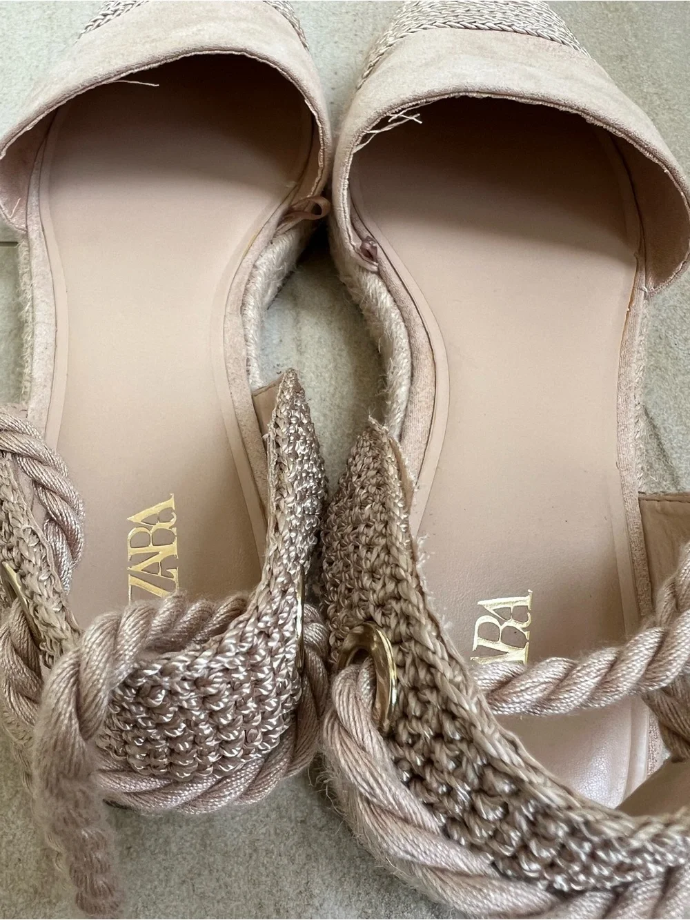 Zara espadrille flats