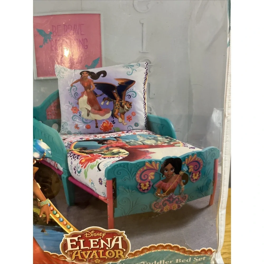 Disney Elena Of Avalor 4-Piece Toddler Bed‎ Bedding Sheets Pillowcase Comforter
