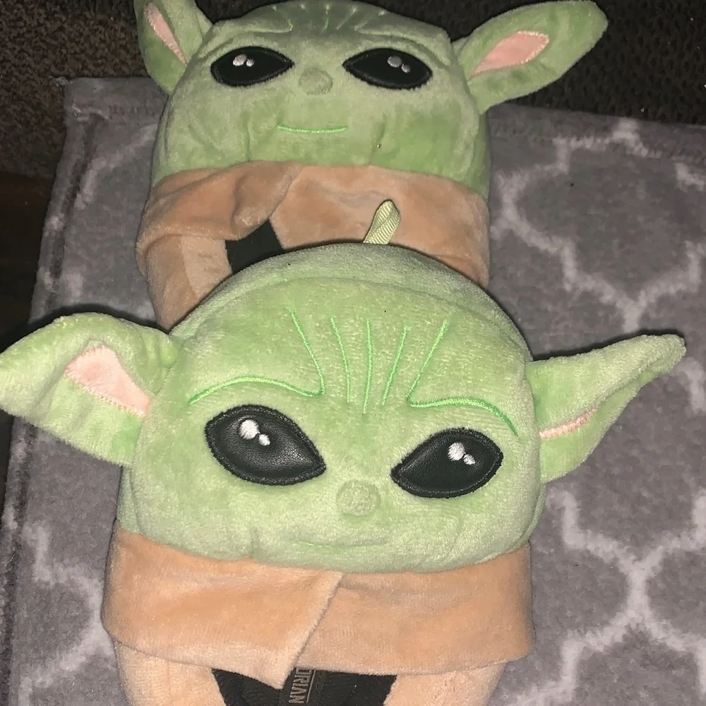Star Wars Green and Tan Character Slippers
