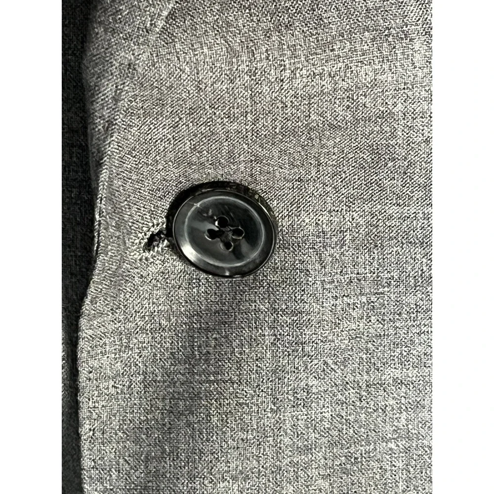NWT Hardy Amies Savile Row London Men's Grey Wool Blazer Suit‎ Jacket 38R Slim