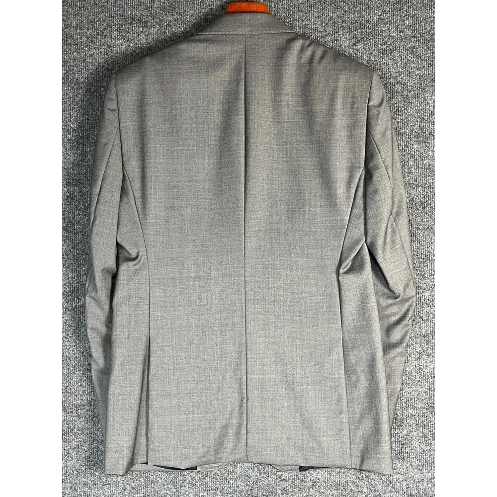 NWT Hardy Amies Savile Row London Men's Grey Wool Blazer Suit‎ Jacket 38R Slim