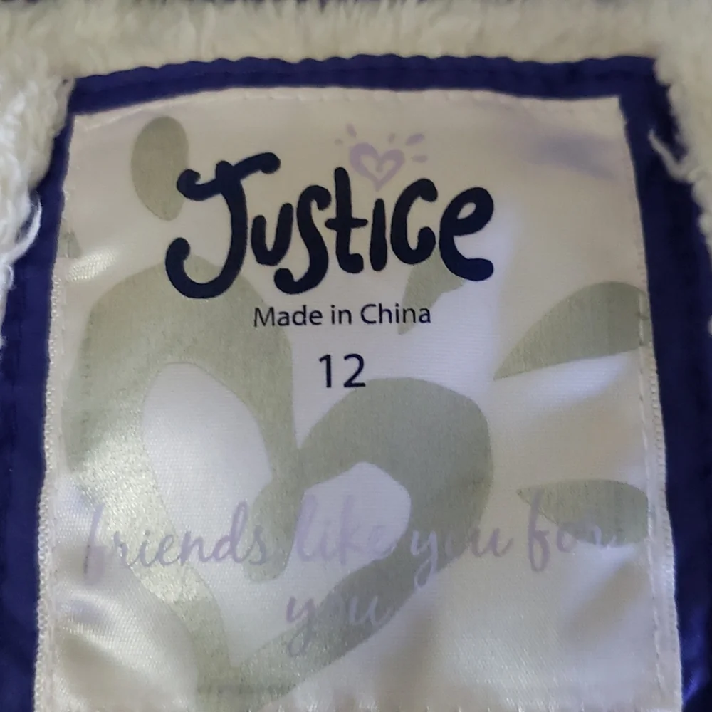 Justice purple blue