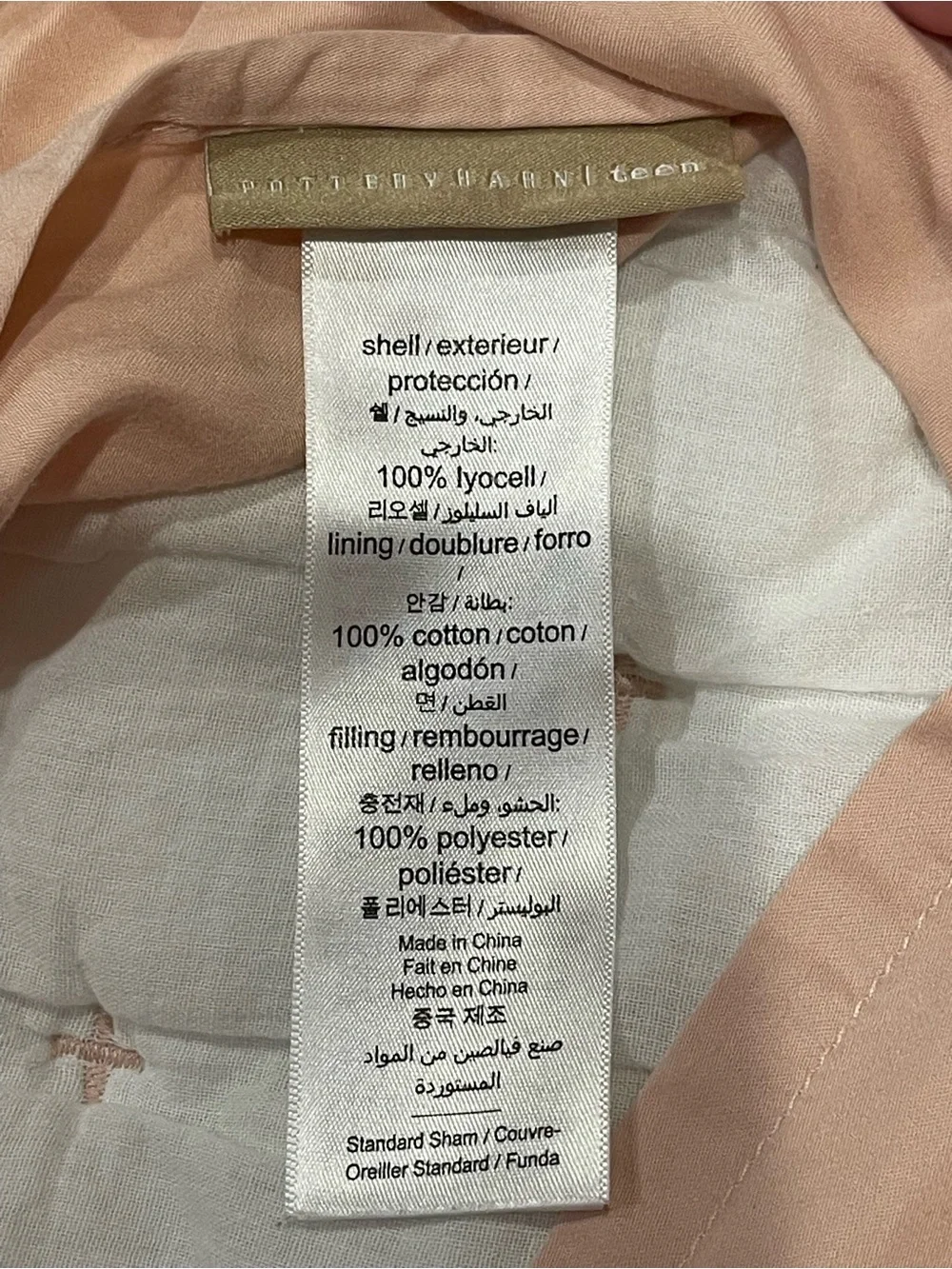 Pottery Barn Teen soft rose
