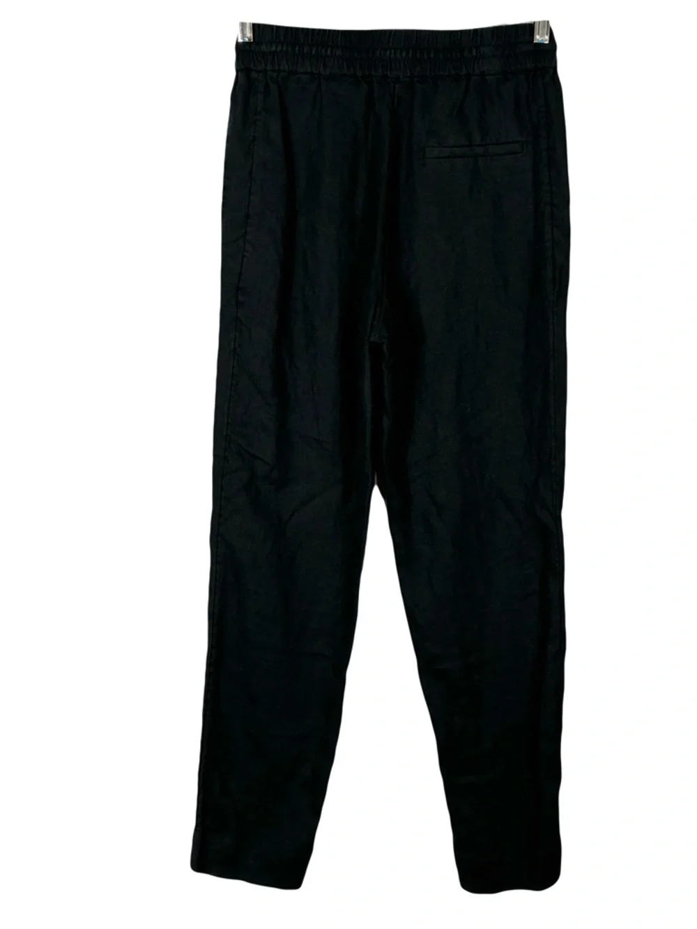 Nwot COS Linen Pants Women Size 2 Black Drawstring