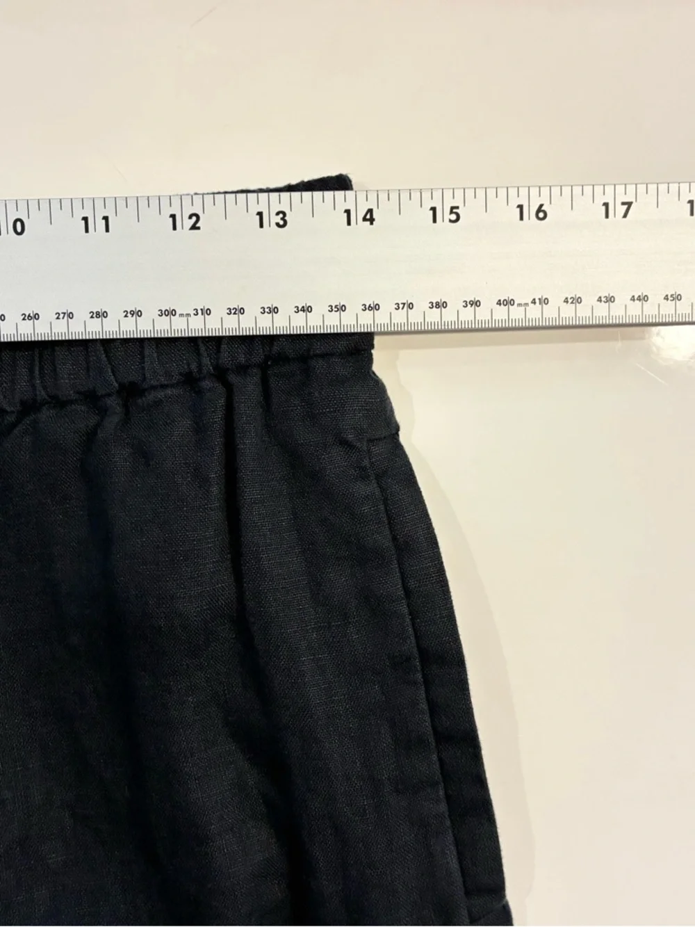 Nwot COS Linen Pants Women Size 2 Black Drawstring