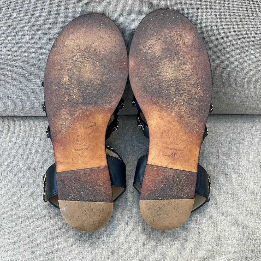 CHANEL flat strappy